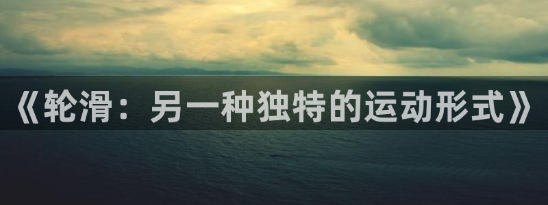 《轮滑：另一种独特的运动形式》